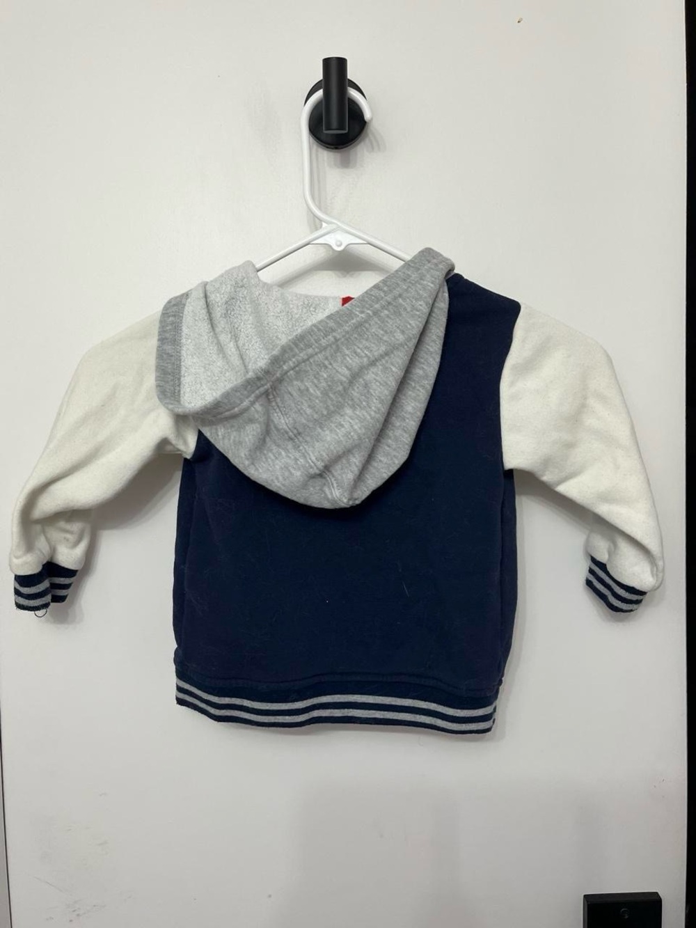 Tommy Hilfiger Navy, Gray & Cream Colorblock Hoodie